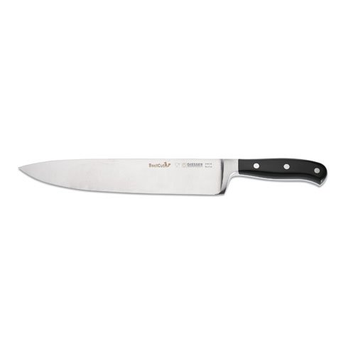 Giesser Chef Knife 25cm With Forged Blade, Best Cut, Plastic Handle Black