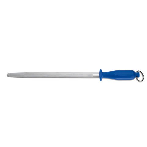 Giesser Sharpening Steel 31cm Oval Standard Cut, Nylon Handle Blue