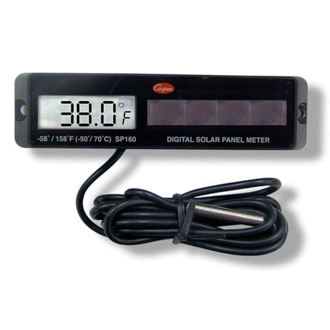 (17-00230) DIGITAL SOLAR PANEL THERMOMETER, -50° to 70°C, COOPER    1 YEAR WARRANTY