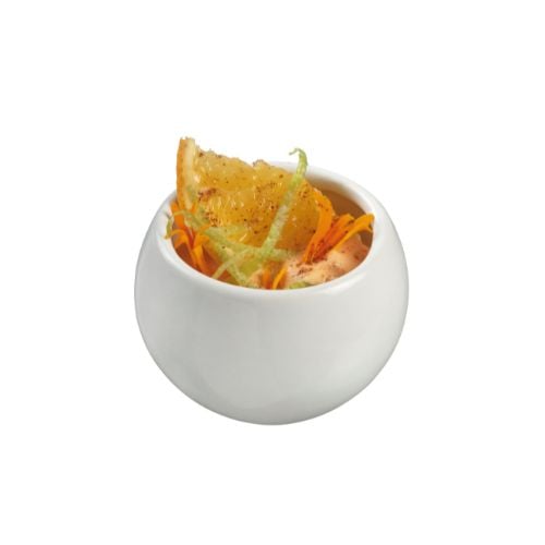 Solia Ceramic Round Sphair Bowl Ø5.7xH4cm, 64ml, White