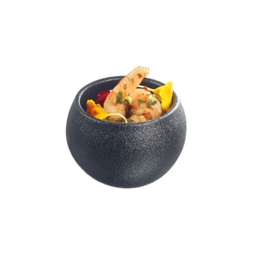 Solia Ceramic Round Sphair Bowl Ø5.7xH4cm, 64ml, Black