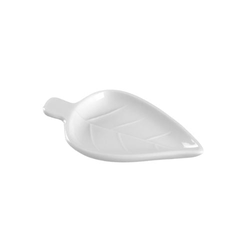 Solia Ceramic Mini Leaf Dish L9.6xW6xH1.3cm, White