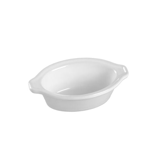 Solia Ceramic Oval Eskoffie Cocotte L8.8xW5.3xH2.7cm, 40ml, White