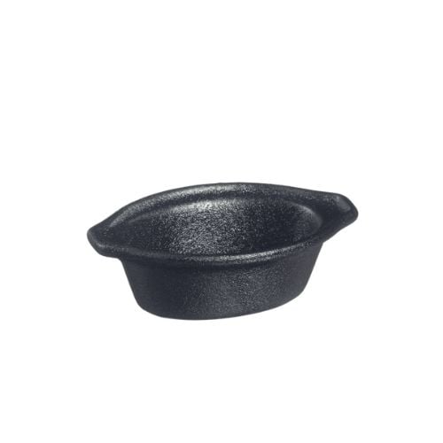 Solia Ceramic Eskoffie Cocotte L8.8xW5.4Sh2.7cm, 40ml, Black