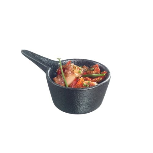 Solia Ceramic Eskoffie Pan L9.3xW5.6xH3.5cm, 40ml, Black
