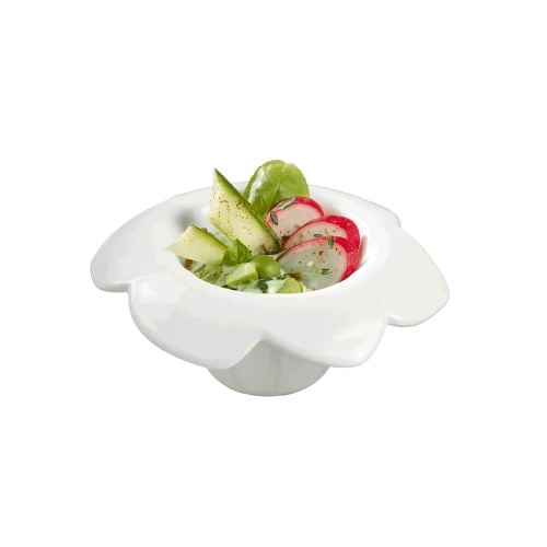 Solia Ceramic Round High Ipomee Mini Dish Ø9.4xH4cm, 40ml, White