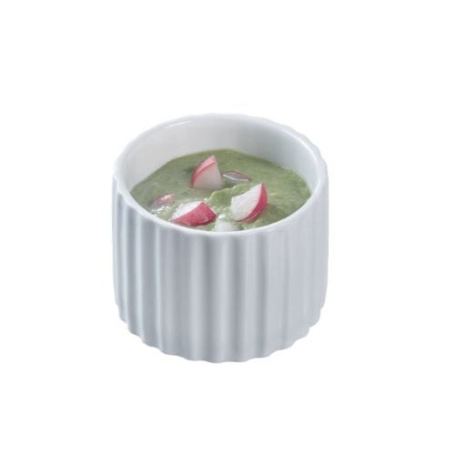 Solia Ceramic Pasta Ditalini Mini Dish Ø5.6xH4.1cm, 60ml, White