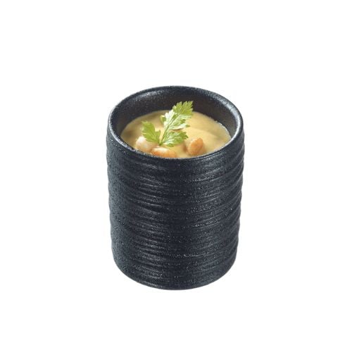 Solia Ceramic Round Pasta Spaghetti Mini Dish Ø5xH5.7cm, 60ml, Black