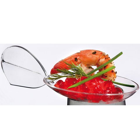 Solia PS Clear Hors D'Oeuvre Spoon 100Pcs/Pkt