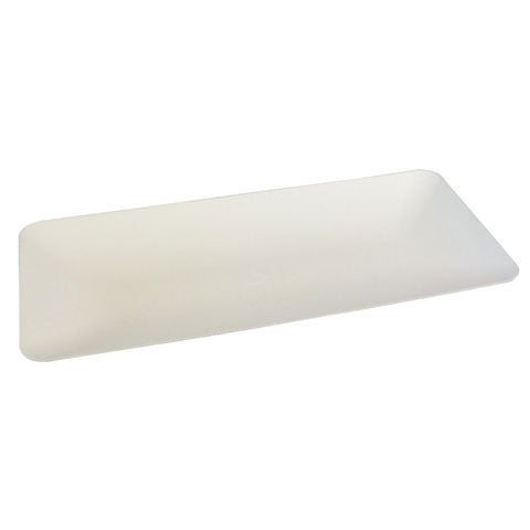 Solia Sugarcane Pulp Biodegradable Rectangle Plate L20xW9xH1.2cm, 10Pcs/Pkt, 10Pkts/Ctn
