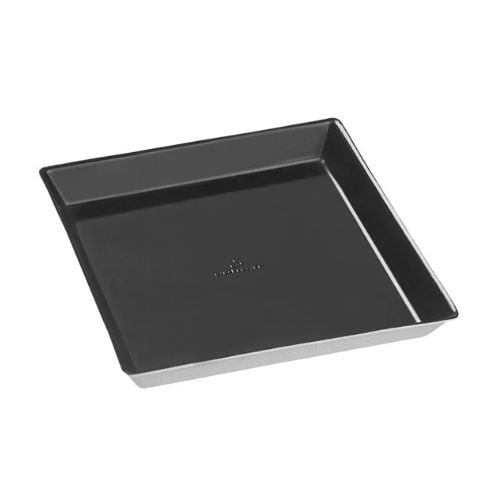 Solia Sugarcane Pulp Biodegradable Quartz Plate With Black Pe Coating L9xW9xH1.6cm, 50Pcs/Pkt, 8Pkts/Ctn