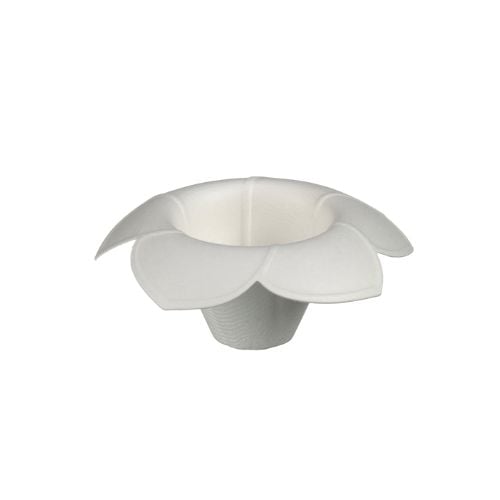 Solia Sugarcane Pulp Verrine Ipomea High Ø9.4xH4cm, 45ml, 100pieces/packet, 4packets/carton