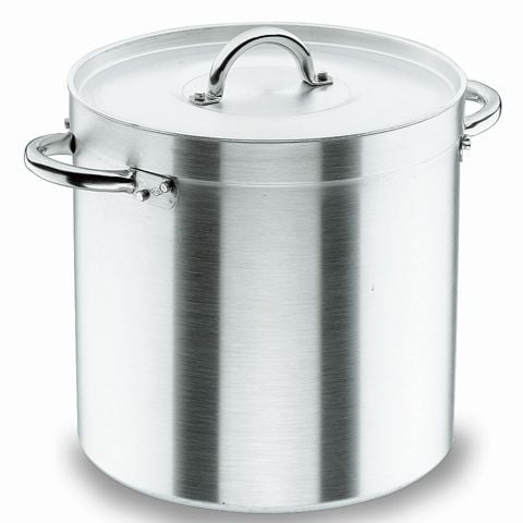 Lacor Chef Aluminium Aluminium Stock Pot With Lid Ø50xH50cm, 100L