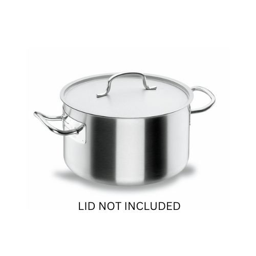 Lacor Chef Classic 18-10 Stainless Steel Deep Casserole (Without Lid) Ø36xH21.5cm, 21.9L