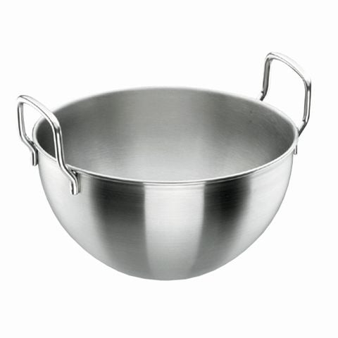 Lacor 18-10 Stainless Steel Spherical Mixing Bowl With Handles Ø22xH11cm, 2.7L