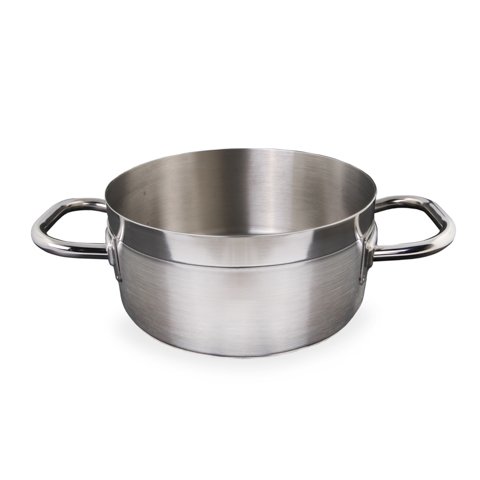 Lacor Chef Luxe 18-10 Stainless Steel Low Casserole (Without Lid) Ø24xH10cm, 4.25L