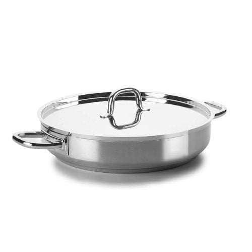 Lacor Chef Luxe Stainless Steel Frying Dish With 2 Handles (Without Lid) Ø40xH8cm, 10L