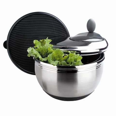 Lacor Stainless Steel Salad Spinner Ø24cm, 4.5L