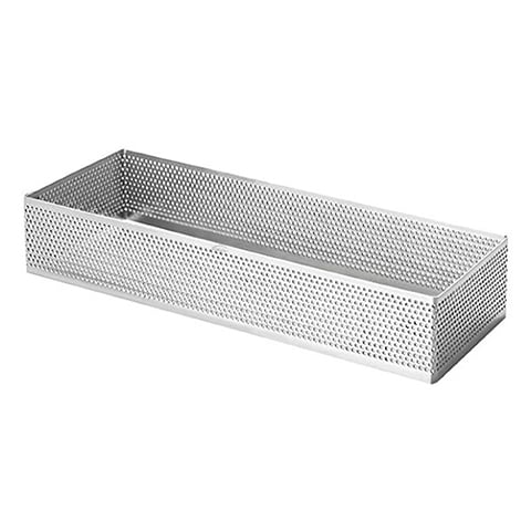 Lacor Stainless Steel Perforated Rectangular Ring L20xW7x2cm