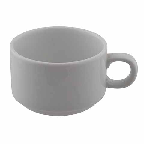 Patra Demitasse Cup 110cc, Stackable, Porcelain White