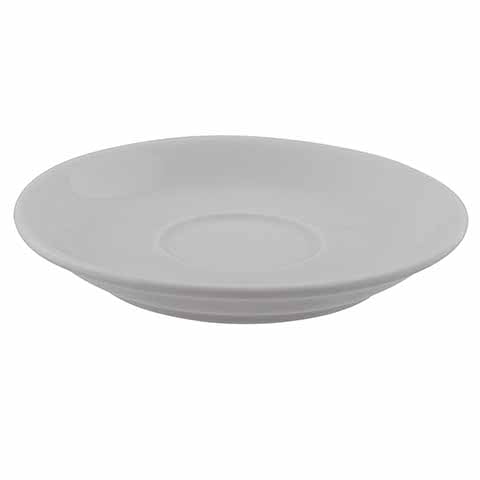 Patra Demitasse Saucer, Porcelain White