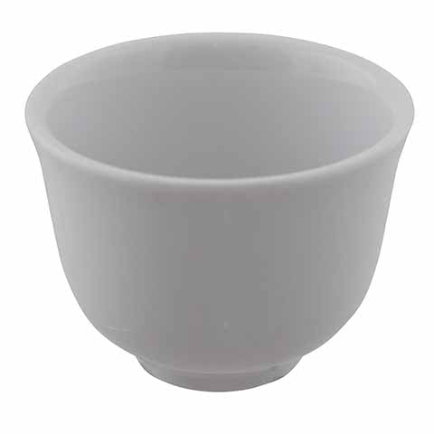 Patra Chinese Tea Cup 7.5cm, (Chappei), Porcelain White