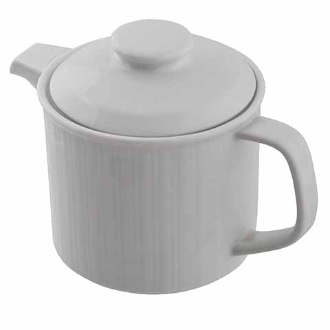 Patra Relief Tea Pot 450cc, White