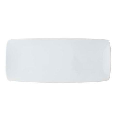 Patra Rectangular Plate 31cm, Porcelain White