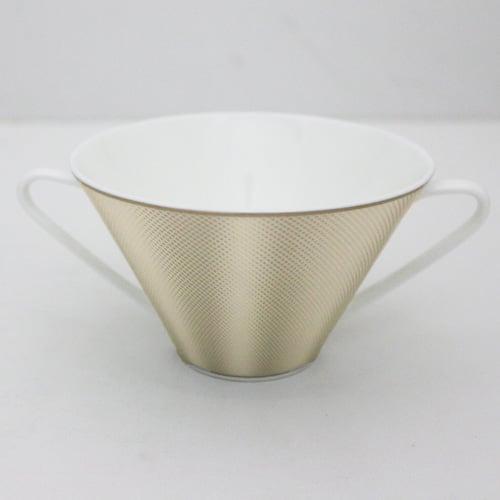 Nikko Soup Cup L15.2xW11.4xH6.8cm, 300cc, Silk Champagne, Fine Bone China