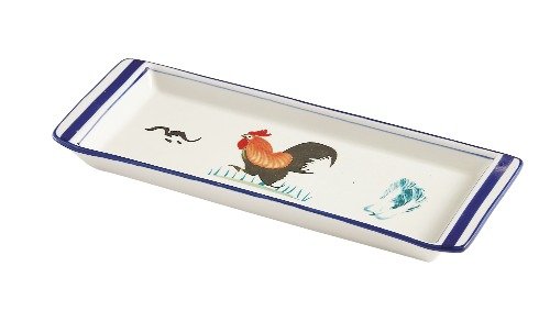 Rooster Series Rectangular Plate 11"