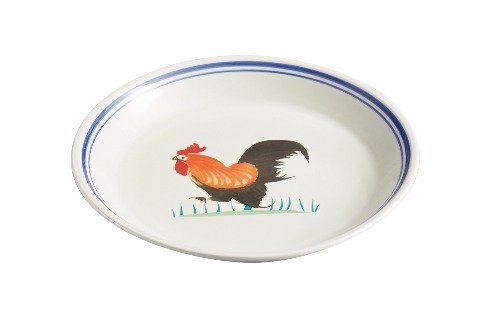 Rooster Series Round Plate 10"