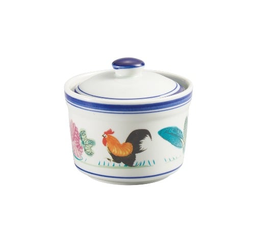 Rooster Series Mini Soup Bowl With Cover 4.5"