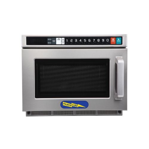 Powerline Commercial Microwave Oven With 10 Programmable Menu L42xW56.3xH34cm, 1800W, 17L, 230V/50Hz, 1-Phase, ==1 Year Warranty==