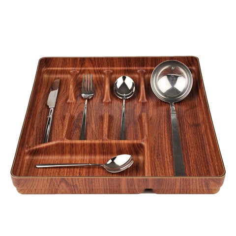 Evelin 5 Compartment Cutlery Tray L32 x W35 x H4.5cm