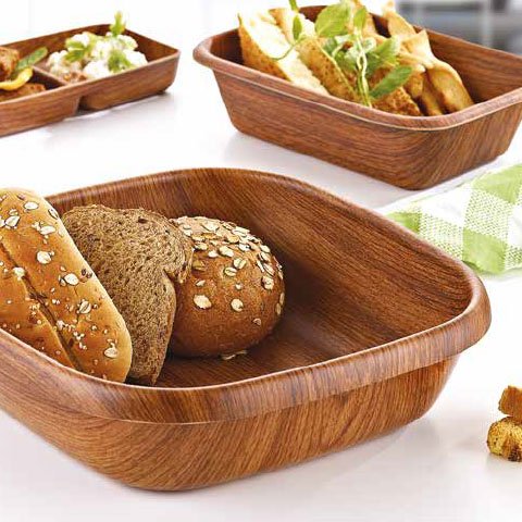 Evelin Square Bread And Fruit Bowl 23cm