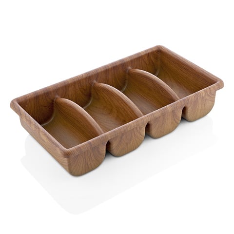 Evelin 4 Compartment Buffet Cutlery Tray  L52 x W29.5 x H10cm