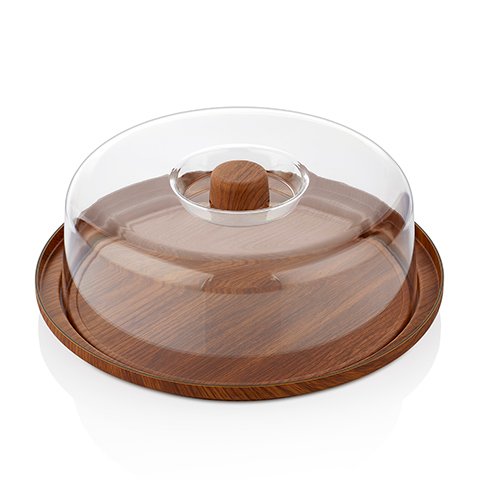 Evelin Round Cake Serving Tray With Cover Ø23cm