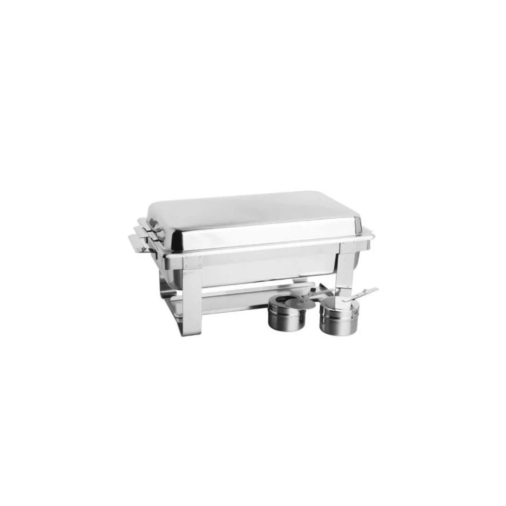 Zebra Stainless Steel Full Size Chafing Dish, Nestable Stand