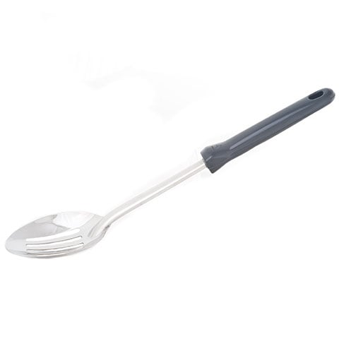 Zebra Focus Stainless Steel Slotted Ladle With Bakelite Handle L350xW72mm