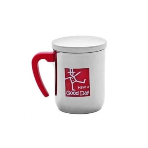 Zebra Double Wall Mug With Stainless Steel Lid