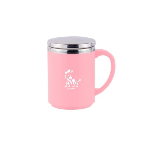 Zebra Stainless Steel Double Wall Mug Ø8xH12cm,350ml, Jolly Pink