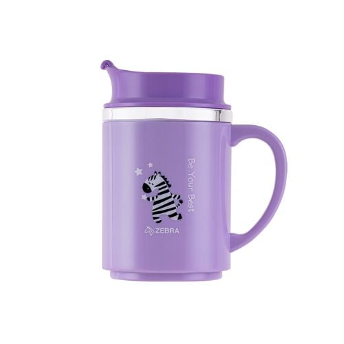 Zebra Stainless Steel Double Wall Mug Ø8xH13cm, 350ml, Purple, Prima V