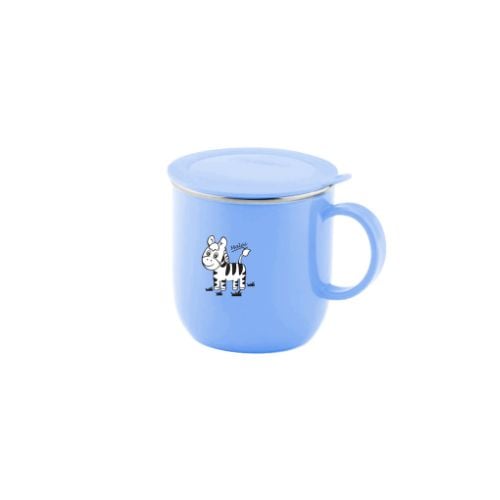 Zebra Kiddy Cup With Lid, Blue