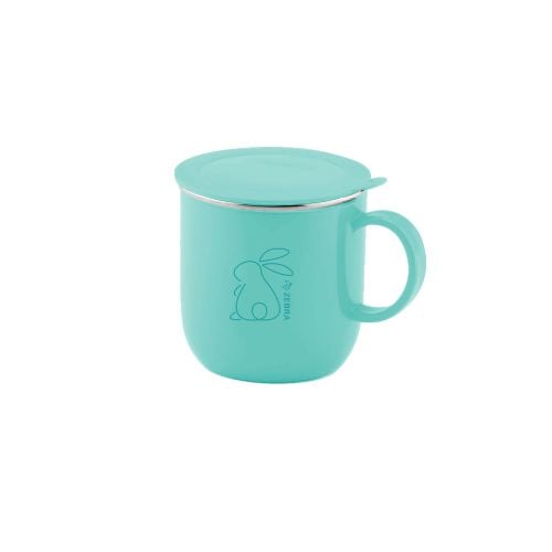 Zebra Kiddy Cup With Lid, Green Tammy With Rabbit Design