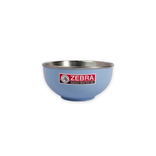 Zebra Stainless Steel Colour Bowl 11cm, Blue