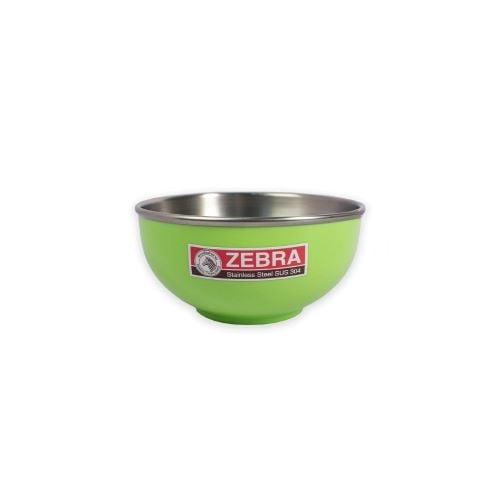 Zebra Stainless Steel Colour Bowl 11cm, Green