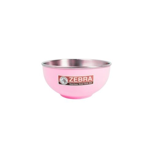 Zebra Stainless Steel Colour Bowl 11cm, Pink