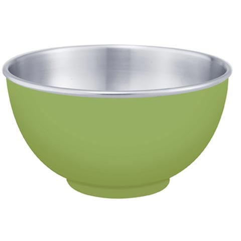 Zebra Stainless Steel Colour Bowl 15cm, Green