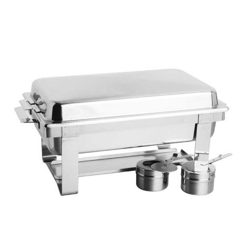 Zebra Stainless Steel Full Size Chafing Dish, Nestable Stand