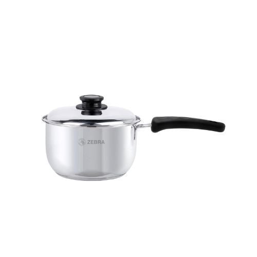 Zebra Stainless Steel Sauce Pan With Lid & Capsule Base Ø16xH10.5cm, 2.4L, Extra Plus